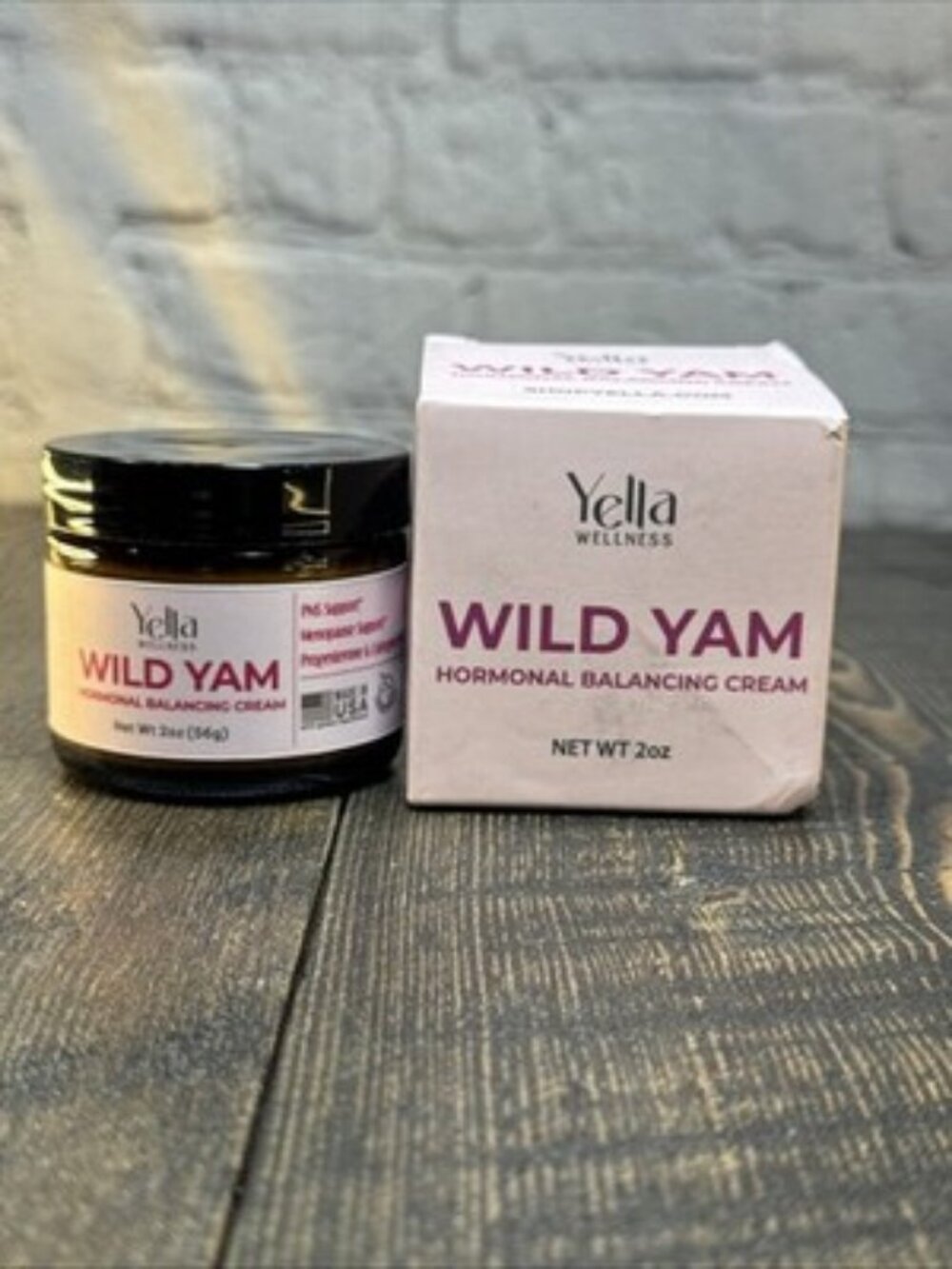 Yella Wild Yam Cream for Women Hormone Balance, PMS & Menopause Support